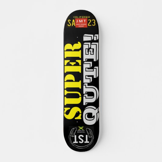 SUPER QUTE JMT Skateboard, 7 ¾ inch deck Persoonlijk Skateboard (Voorkant)