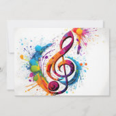 Super Rad 80s 90s Audio Cassette Verjaardag Uitnod Kaart (Achterkant)