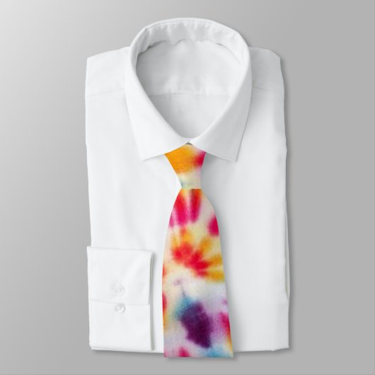 Super Rainbow Tie Dye Necktie Stropdas (Gebonden)