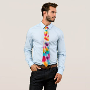 Super Rainbow Tie Dye Necktie Stropdas