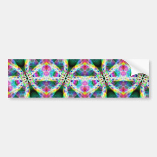 Super Rainbow Zoom Hallway Bumpersticker (Voorkant)