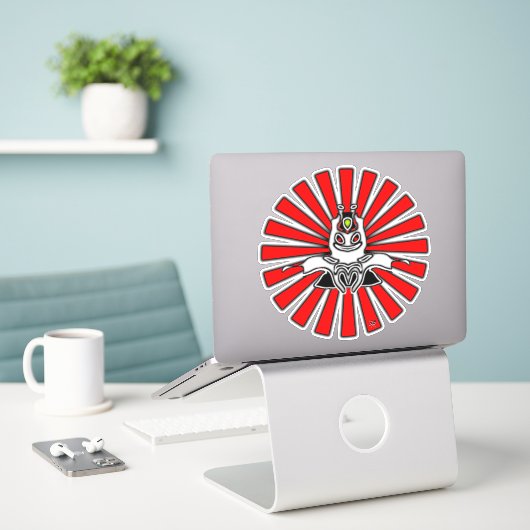 Super Rare Jongen Sticker (Laptop op bureau)