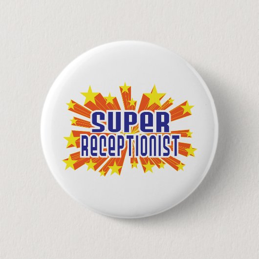Super Receptionist Ronde Button 5,7 Cm (Voorkant)