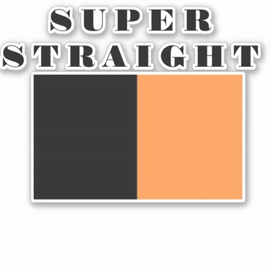 Super rechte sticker (Voorkant)