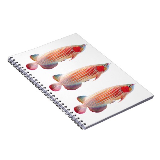 “Super Red Arowana”のスプリングノート Notitieboek (Rechterzijde)