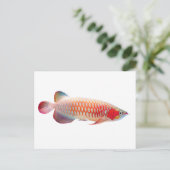 Super Red Arowana Briefkaart (Staand voorkant)