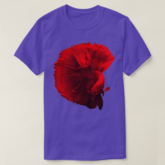 Super Red Betta Fish T-shirt (Design voorkant)