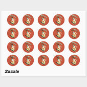 Super Reggae Girl Ronde Sticker (Vel)
