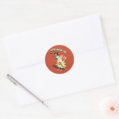 Super Reggae Girl Ronde Sticker (Envelop)