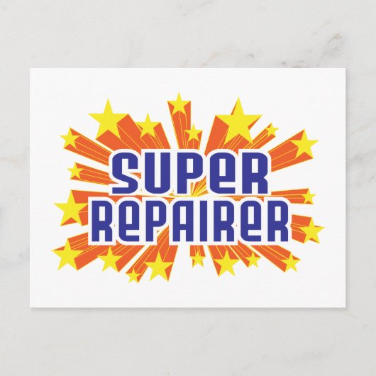 Super Repairer Briefkaart (Voorkant)