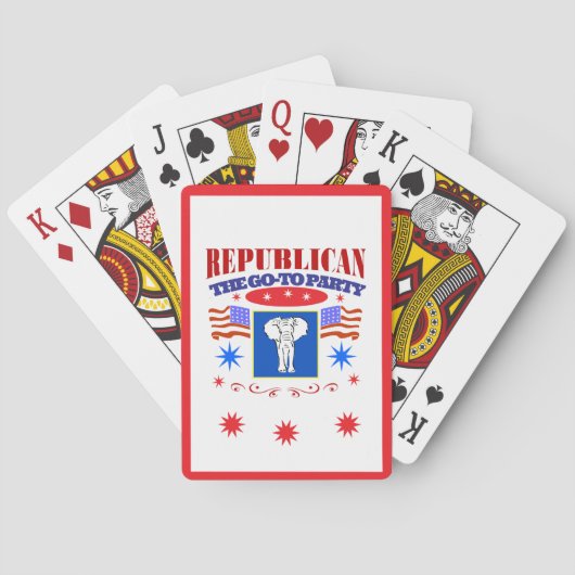 super republikeinse partij pokerkaarten (Achterkant)