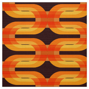 Super retro seventies 70s patroonstof stof