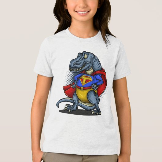 Super Rex: de ultieme dinosaurusheld Tri-Blend Shirt (Voorkant)