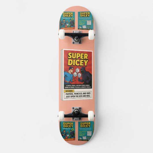 Super Riskant Persoonlijk Skateboard (Voorkant)