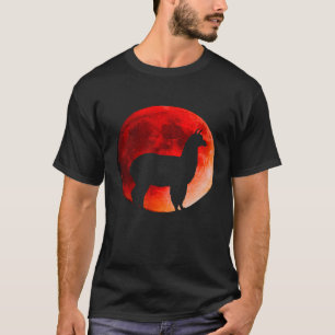 Super Rode Bloedmaan Maansverduistering Lama Kostu T-shirt