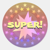 Super Ronde Sticker (Voorkant)