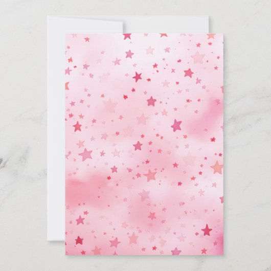 Super  Roze Sterren Modern Halloween Kaart (Achterkant)