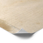 Super Rustic Pineapple Grafisch oud Antiek papier Poster (Hoek)