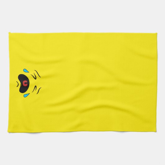 Super Sad Crying Face Emoji Theedoek (Horizontaal)