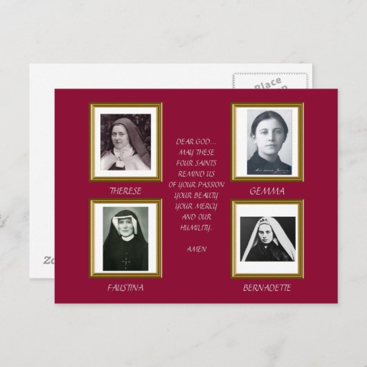 SUPER SAINTS BRIEFKAART (Voorkant / Achterkant)