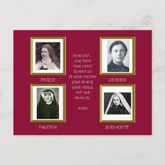 SUPER SAINTS BRIEFKAART (Voorkant)