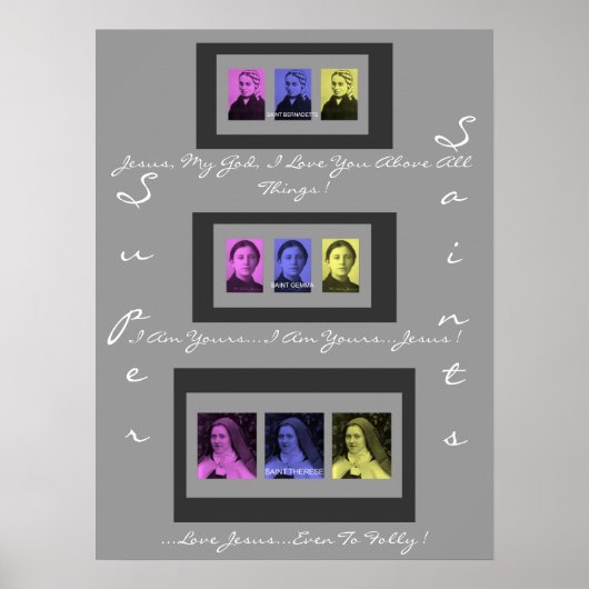 SUPER SAINTS POSTER (Voorkant)