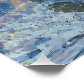 Super Saiyan Goku Epic Rain Fight Perfect Poster (Hoek)