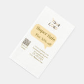 super sale bedrijfs korting scan QR code details Servet (Hoek)