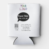 super sale business discount scan QR code details Blikjeskoeler (Voorkant)