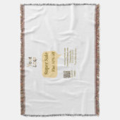 super sale business discount scan QR code details  Deken (Voorkant Verticaal)