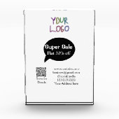 super sale business discount scan QR code details Fotoblokken (Voorkant)
