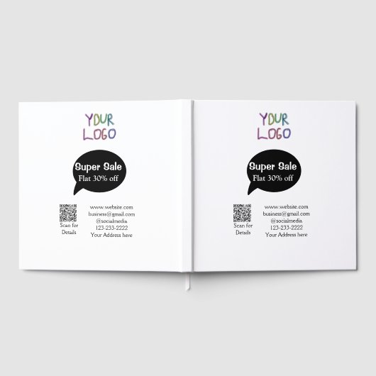 super sale business discount scan QR code details Gastenboek (Volledig)