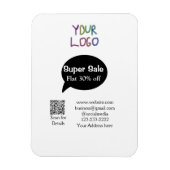 super sale business discount scan QR code details Magneet (Verticaal)