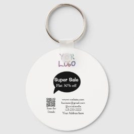 super sale business discount scan QR code details Sleutelhanger