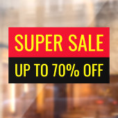 Super Sale Eenvoudige Oogstrelende Zakelijke Uitst Raamsticker (Vel 2)