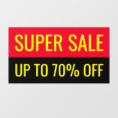 Super Sale Eenvoudige Oogstrelende Zakelijke Uitst Raamsticker (Vel)