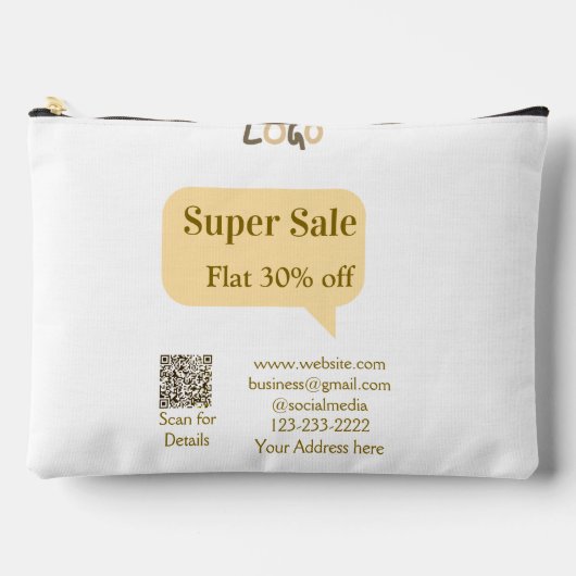 super sale zakelijke korting scan QR-code details Etui (Voorkant)