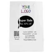 super sale zakelijke korting scan QR-code details  Medium Cadeauzakje (Achterkant)