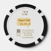 super sale zakelijke korting scan QR-code details Poker Chips (Achterkant)