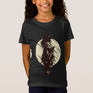Super Samurai Krijger Silhouet Ontwerp T-shirt