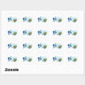 Super Sanitizer vs. Germ Monster Vierkante Sticker (Vel)