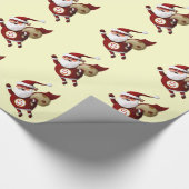 Super Santa Claus Cadeaupapier (Hoek)