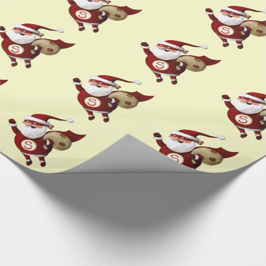 Super Santa Claus Cadeaupapier (Hoek)