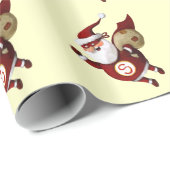 Super Santa Claus Cadeaupapier (Rol Hoek)