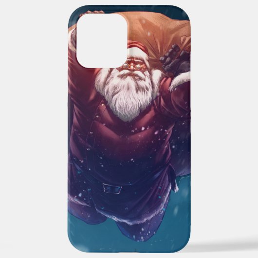 Super Santa iPhone Hoesje (Achterkant)