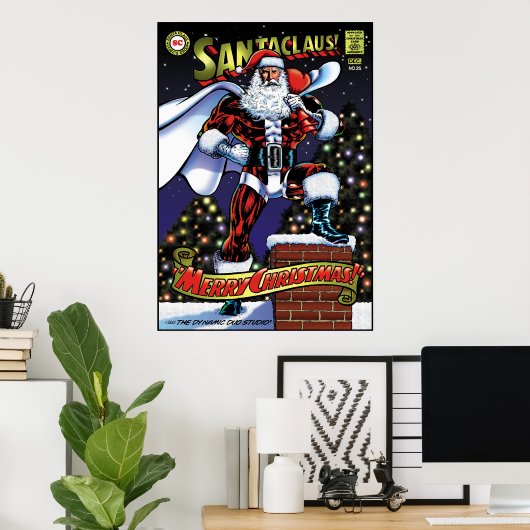 Super Santa Poster (Thuiskantoor)