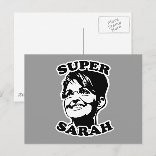 Super Sarah Briefkaart (Voorkant / Achterkant)