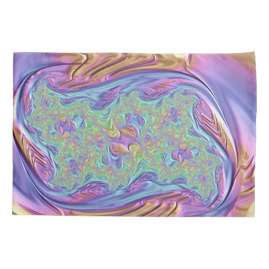 ~ Super Satin ~ Fractal Design ~ Origineel ~ Kussensloop (Achterkant)