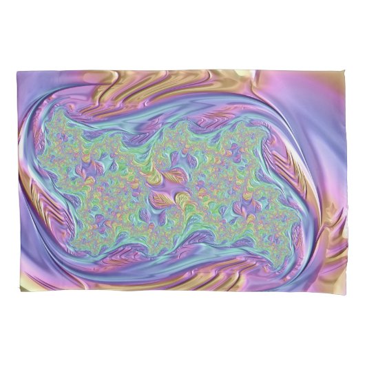 ~ Super Satin ~ Fractal Design ~ Origineel ~ Kussensloop (Voorkant)