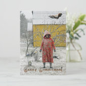 Super Scary en Fun kerstWenskaart! Feestdagenkaart (Staand voorkant)